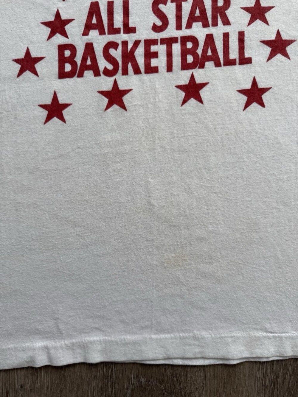 Rare True Vintage 80s Pocono Mountain All Star Basketball Ringer Screen Stars - Picture 5 of 12